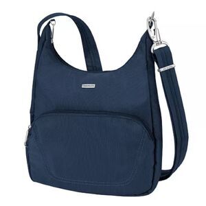 Travelon RFID Anti-Theft Essential Messenger Bag Midnight Blue travel bag new